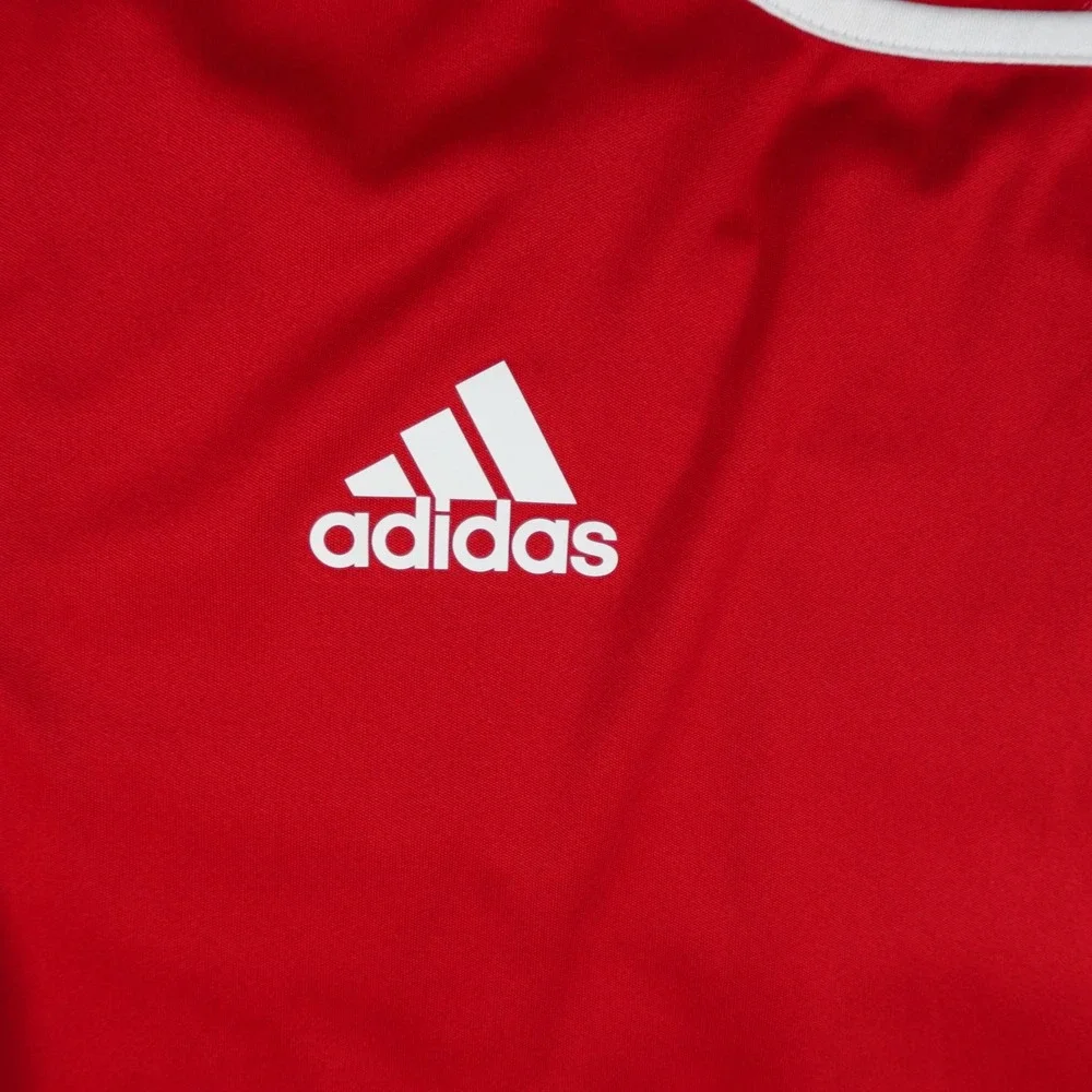 Adidas Shirt Mens Small Red‎ Climalite Entrada 18 Soccer Football Jersey Crew